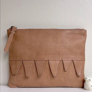 Latico Billy Zipper Genuine Leather Clutch
